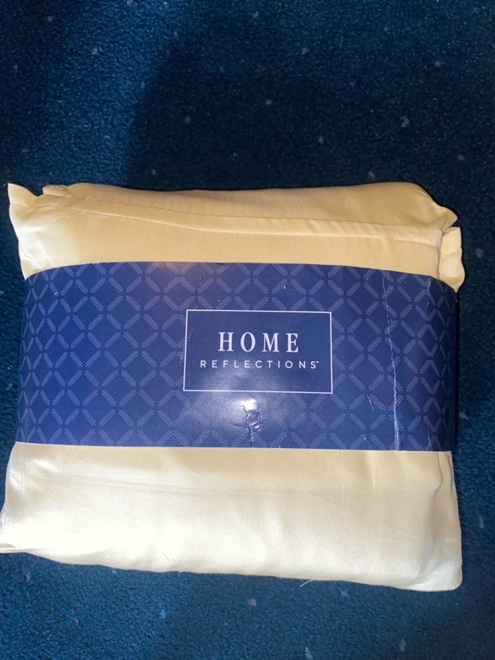 NWT Home Reflections Yellow King Sheet Set